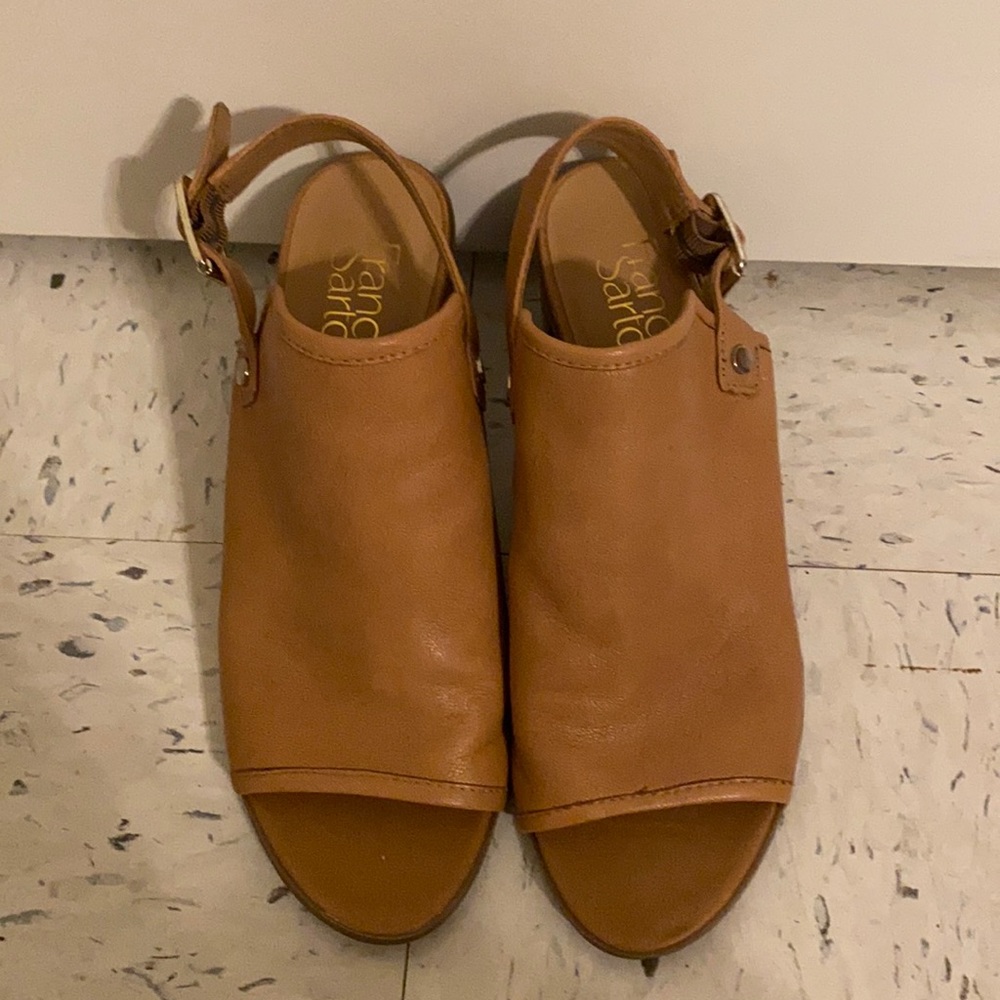 Tan Wedged Heels